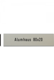  Briefkastenschild Alumhaus, 80x20 mm