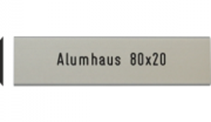  Briefkastenschild Alumhaus, 80x20 mm