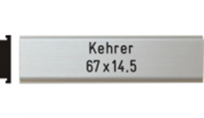 Briefkastenschild Kehrer, 67x14.5 mm