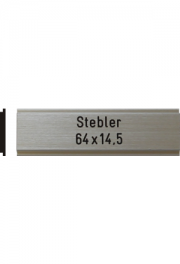 Briefkastenschild Stebler, 64x14.5 mm