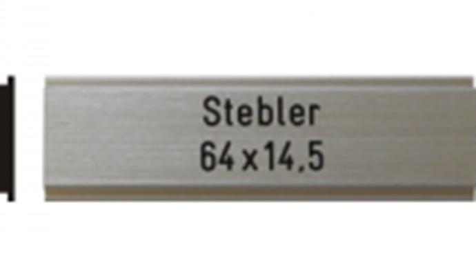Briefkastenschild Stebler, 64x14.5 mm