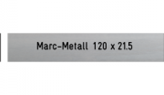 Briefkastenschild Marc-Metall, 120x21x0.5
