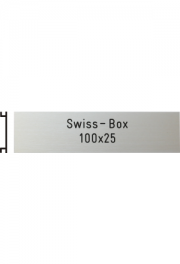 Briefkastenschild Swiss Box, 100x25 mm