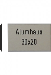 Briefkastenschild Alumhaus, 30x20 mm