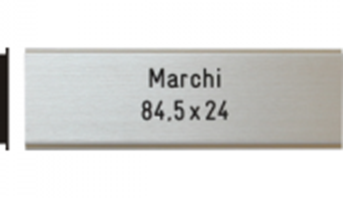 Briefkastenschild Marchi, 84.5x24 mm