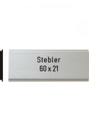 Briefkastenschild Stebler, 60x21 mm