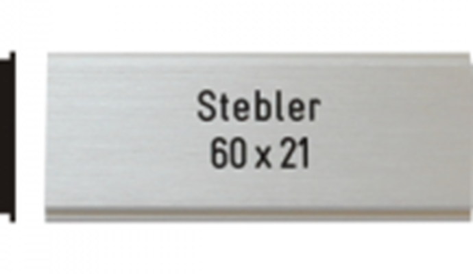 Briefkastenschild Stebler, 60x21 mm