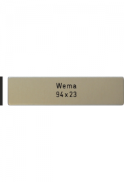 Briefkastenschild WEMA-Box, 94x23x2 mm