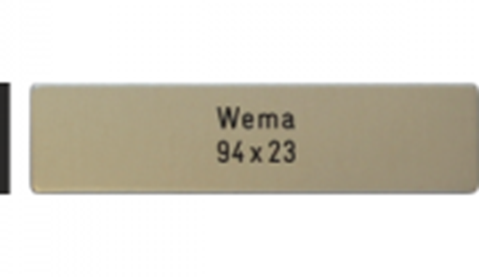 Briefkastenschild WEMA-Box, 94x23x2 mm