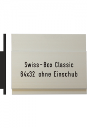 Briefkastenschild Swiss Box, 64x32 mm