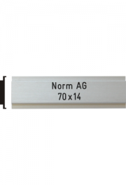 Briefkastenschild Norm AG, 70x14 mm